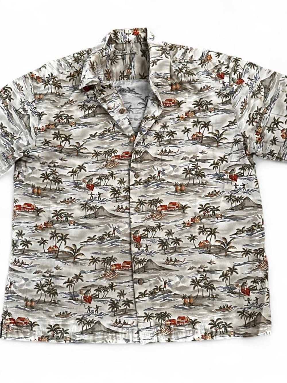 Batik Bay Island Vibes Men' Casual Hawaiian sun summer tropical palm three Shirt